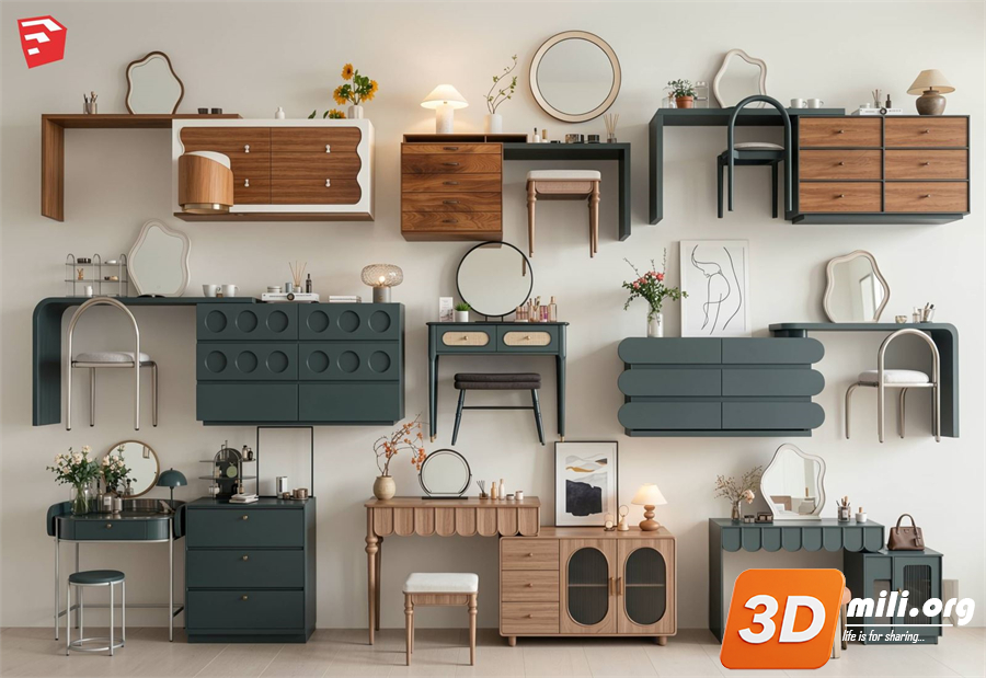 Dressing Table Skp Files 